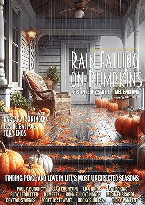 Snow Falling on Pumpkins